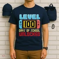 Level 100 Day Of School Unlocked T-Shirt thumb 6