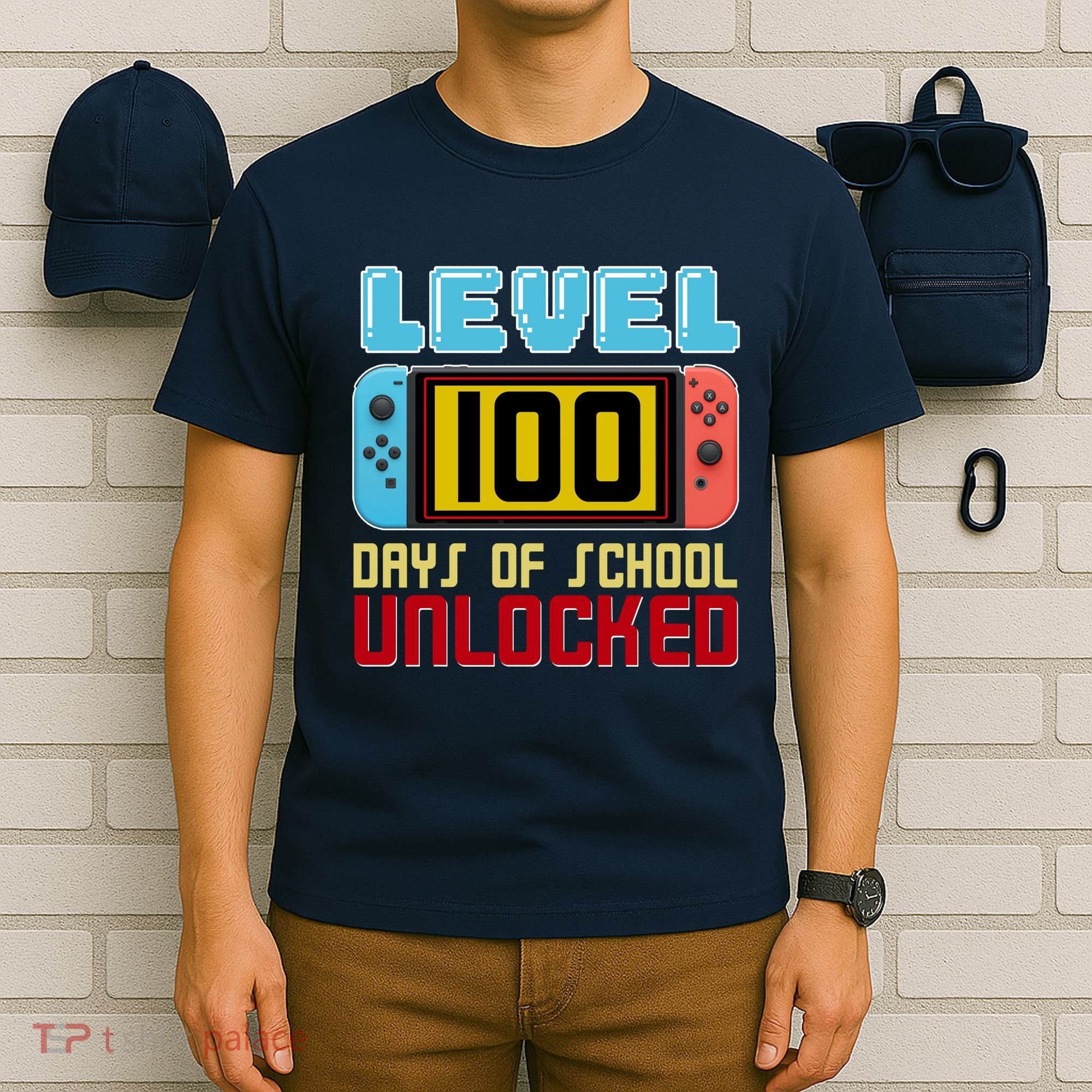 Level 100 Day Of School Unlocked T-Shirt