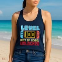 Level 100 Day Of School Unlocked Women's Tank Top thumb 2