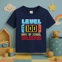 Level 100 Day Of School Unlocked Toddler T-Shirt thumb 3