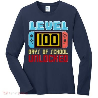 Level 100 Day Of School Unlocked Women's Long Sleeve Shirt