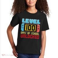 Level 100 Day Of School Unlocked Kids T-Shirt thumb 2