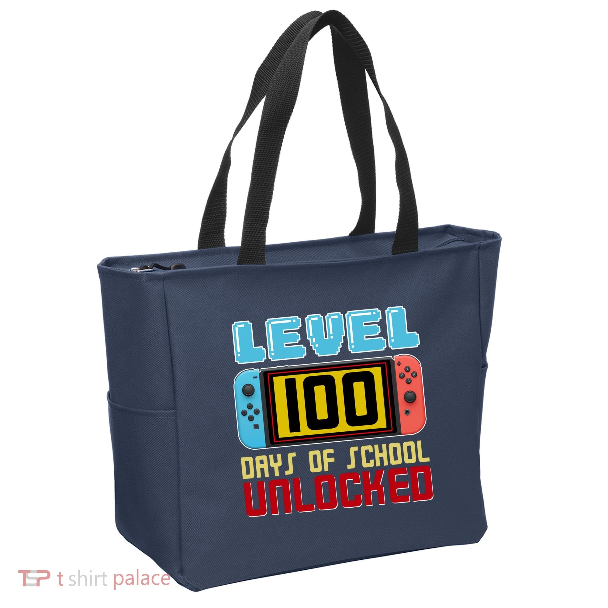 Level 100 Day Of School Unlocked Tote Bag