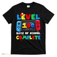 Level 100 Days Of School Complete Gamer Video Games T-Shirt thumb 0