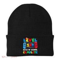 Level 100 Days Of School Complete Gamer Video Games Beanie thumb 0