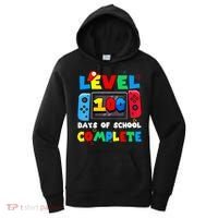 Level 100 Days Of School Complete Gamer Video Games Women's Hoodie thumb 0
