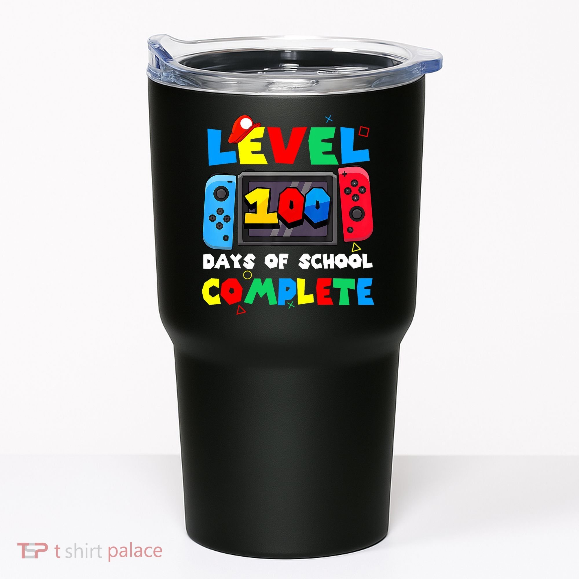 Level 100 Days Of School Complete Gamer Video Games Tumbler