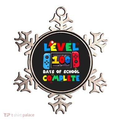 Level 100 Days Of School Complete Gamer Video Games Ornament