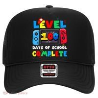 Level 100 Days Of School Complete Gamer Video Games Hat thumb 0