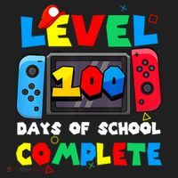 Level 100 Days Of School Complete Gamer Video Games Hat thumb 2