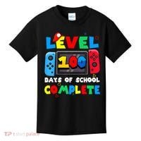 Level 100 Days Of School Complete Gamer Video Games Kids T-Shirt thumb 0