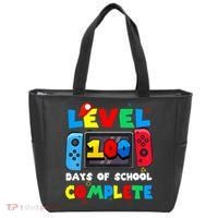 Level 100 Days Of School Complete Gamer Video Games Tote Bag thumb 0