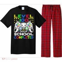 Level 100 Days Of School Completed 100th Day Gamer Boys Kids Pajama Set thumb 0