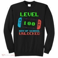 Level 100 Days Of School Unlocked Gamer Video Games Sweatshirt thumb 0