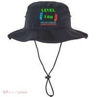 Level 100 Days Of School Unlocked Gamer Video Games Bucket Hat thumb 0