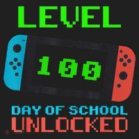 Level 100 Days Of School Unlocked Gamer Video Games Beanie thumb 2