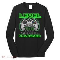 Level 100 Days Of School Unlocked Video Game Long Sleeve Shirt thumb 0