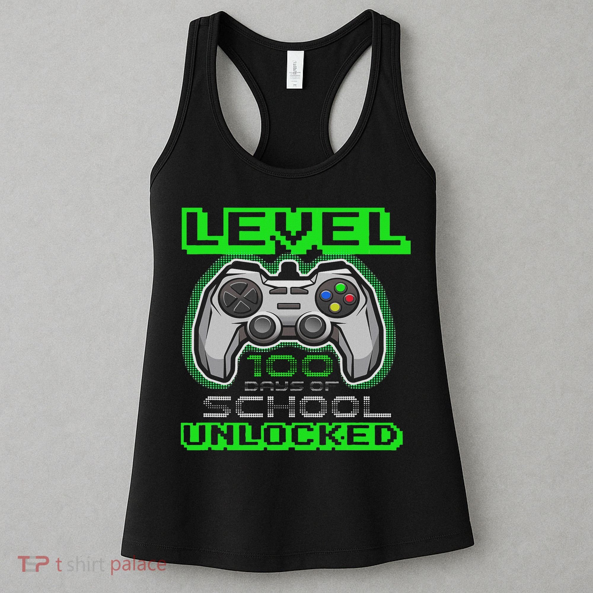 Level 100 Days Of School Unlocked Video Game Women's Tank Top