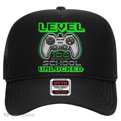 Level 100 Days Of School Unlocked Video Game Hat