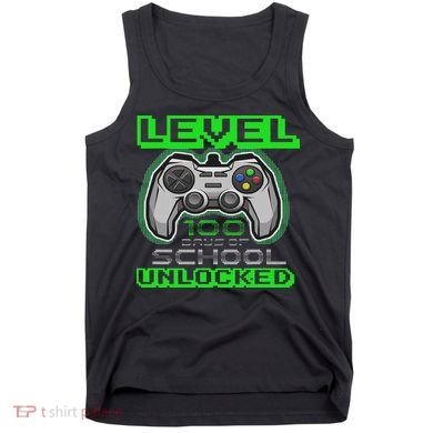 Level 100 Days Of School Unlocked Video Game Tank Top