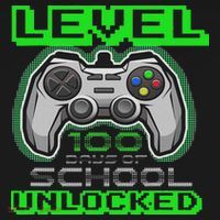 Level 100 Days Of School Unlocked Video Game Kids Sweatshirt thumb 2