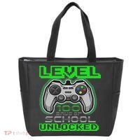 Level 100 Days Of School Unlocked Video Game Tote Bag thumb 0