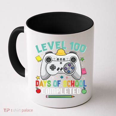 Level 100 Day's Of School Funny Completed Coffee Mug