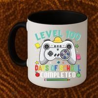 Level 100 Day's Of School Funny Completed Coffee Mug thumb 2