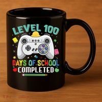 Level 100 Day's Of School Funny Completed 11oz C Handle Ceramic Mug thumb 3