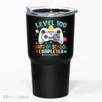 Level 100 Day's Of School Funny Completed Tumbler thumb 0