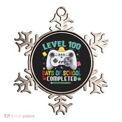 Level 100 Day's Of School Funny Completed Ornament