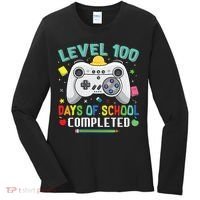 Level 100 Day's Of School Funny Completed Women's Long Sleeve Shirt thumb 0