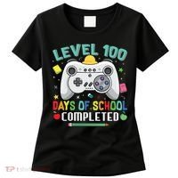 Level 100 Day's Of School Funny Completed Women's T-Shirt thumb 0