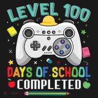 Level 100 Day's Of School Funny Completed Kids Sweatshirt thumb 2