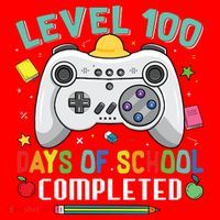 Level 100 Day's Of School Funny Completed Santa Hat thumb 1