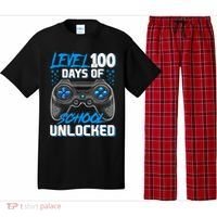 Level 100 Days Of School Unlocked Gamer Video Games Boys Pajama Set thumb 0