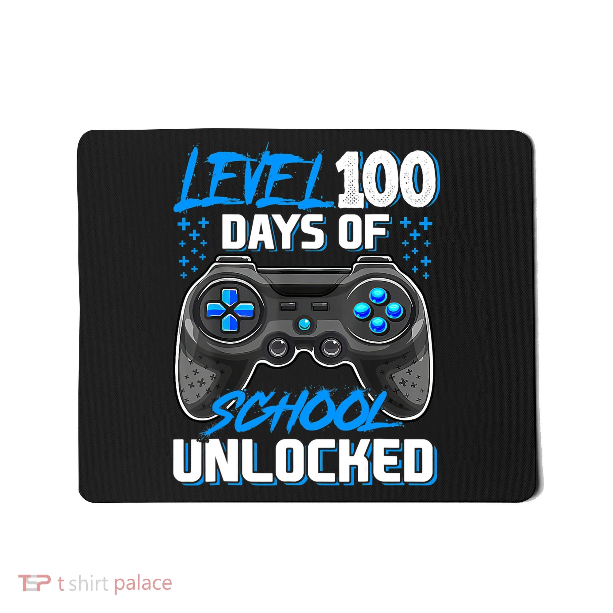 Level 100 Days Of School Unlocked Gamer Video Games Boys Mousepad