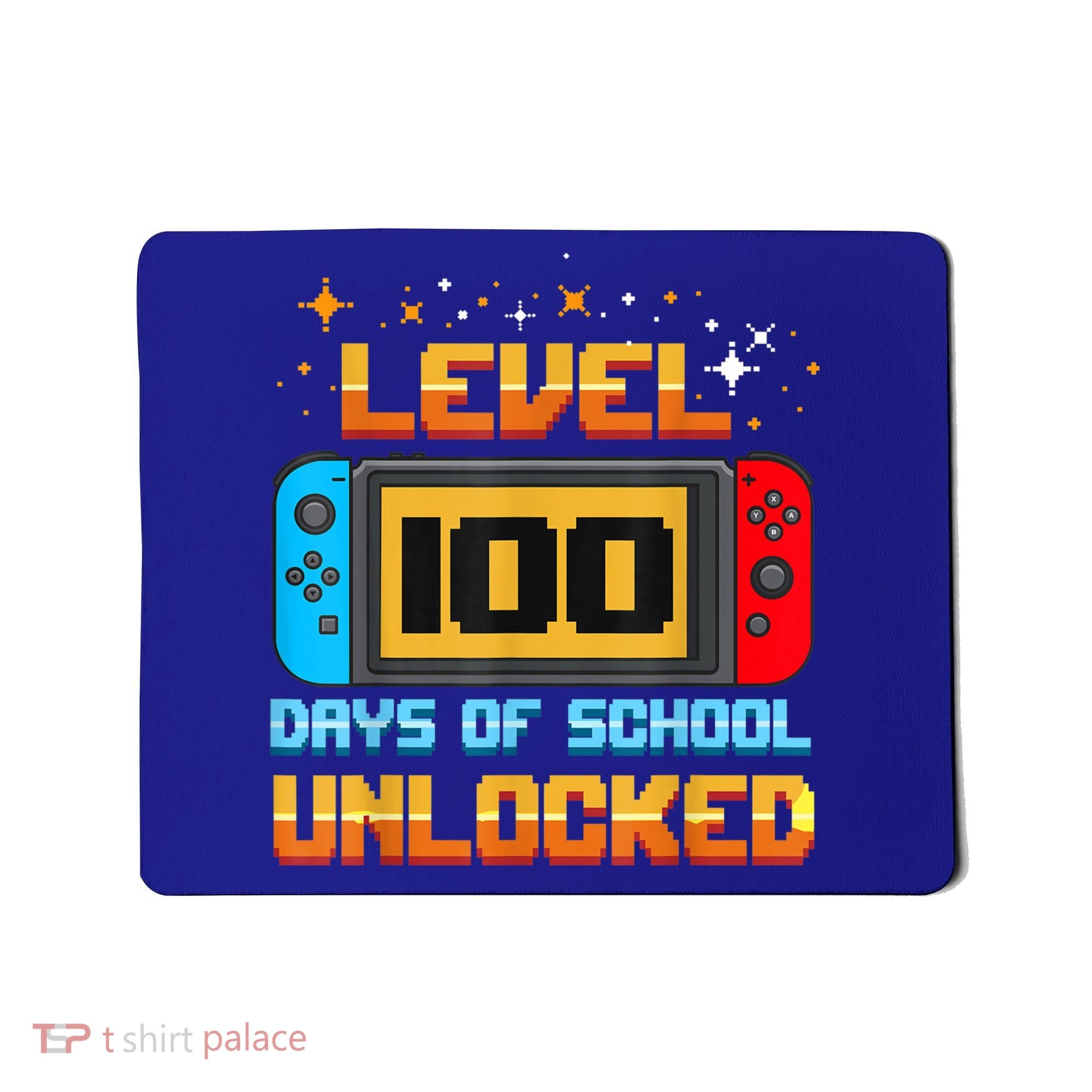 Level 100 Days Of School Unlocked Gamer Funny 100th Day. Mousepad