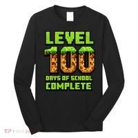 Level 100 Days Of School Complete Gamer  Long Sleeve Shirt thumb 0