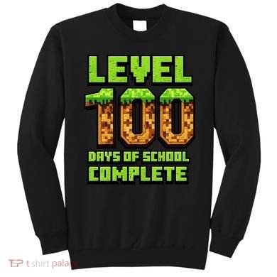Level 100 Days Of School Complete Gamer  Sweatshirt