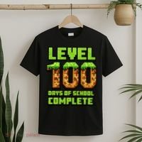 Level 100 Days Of School Complete Gamer  T-Shirt thumb 2