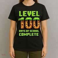Level 100 Days Of School Complete Gamer  T-Shirt thumb 4