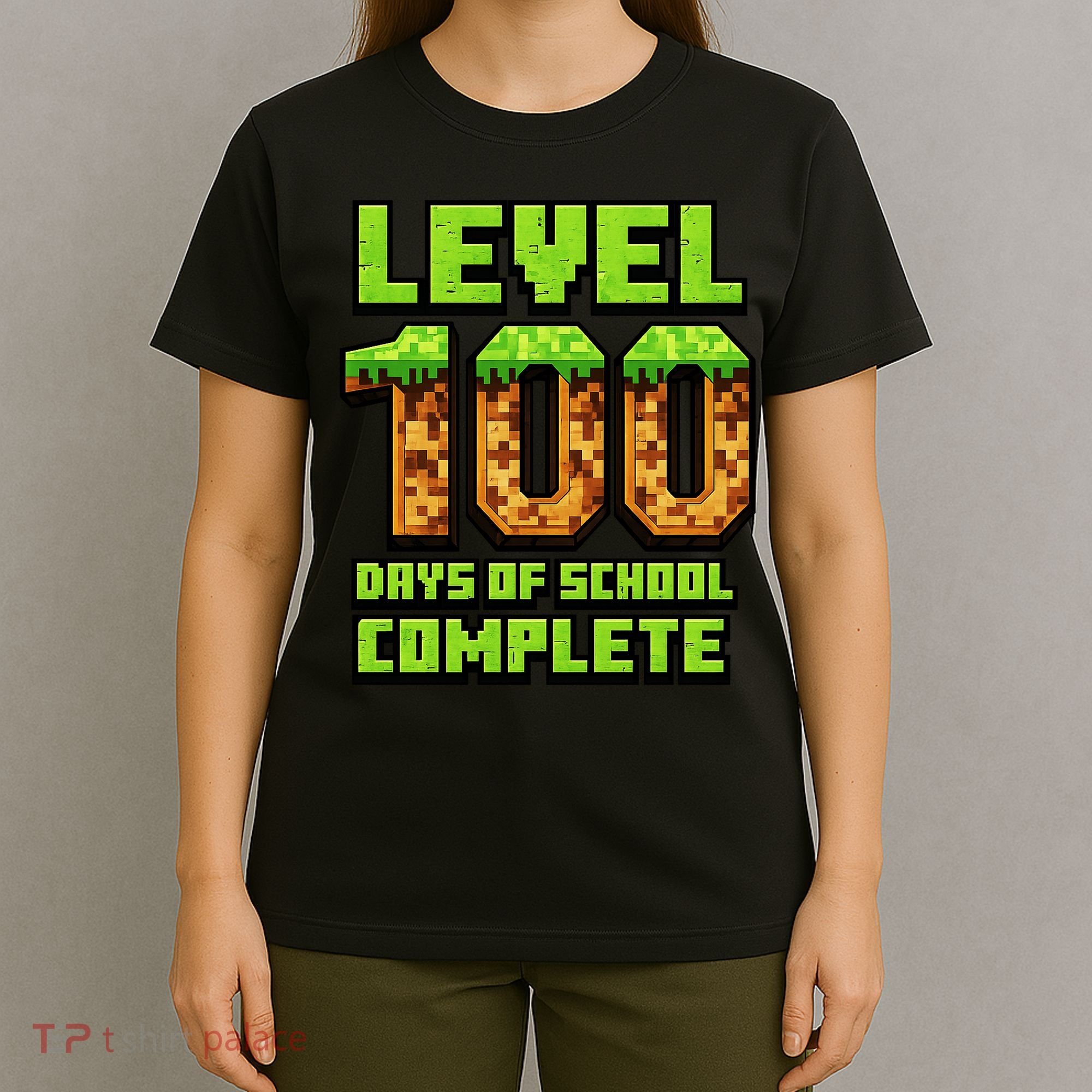 Level 100 Days Of School Complete Gamer  T-Shirt