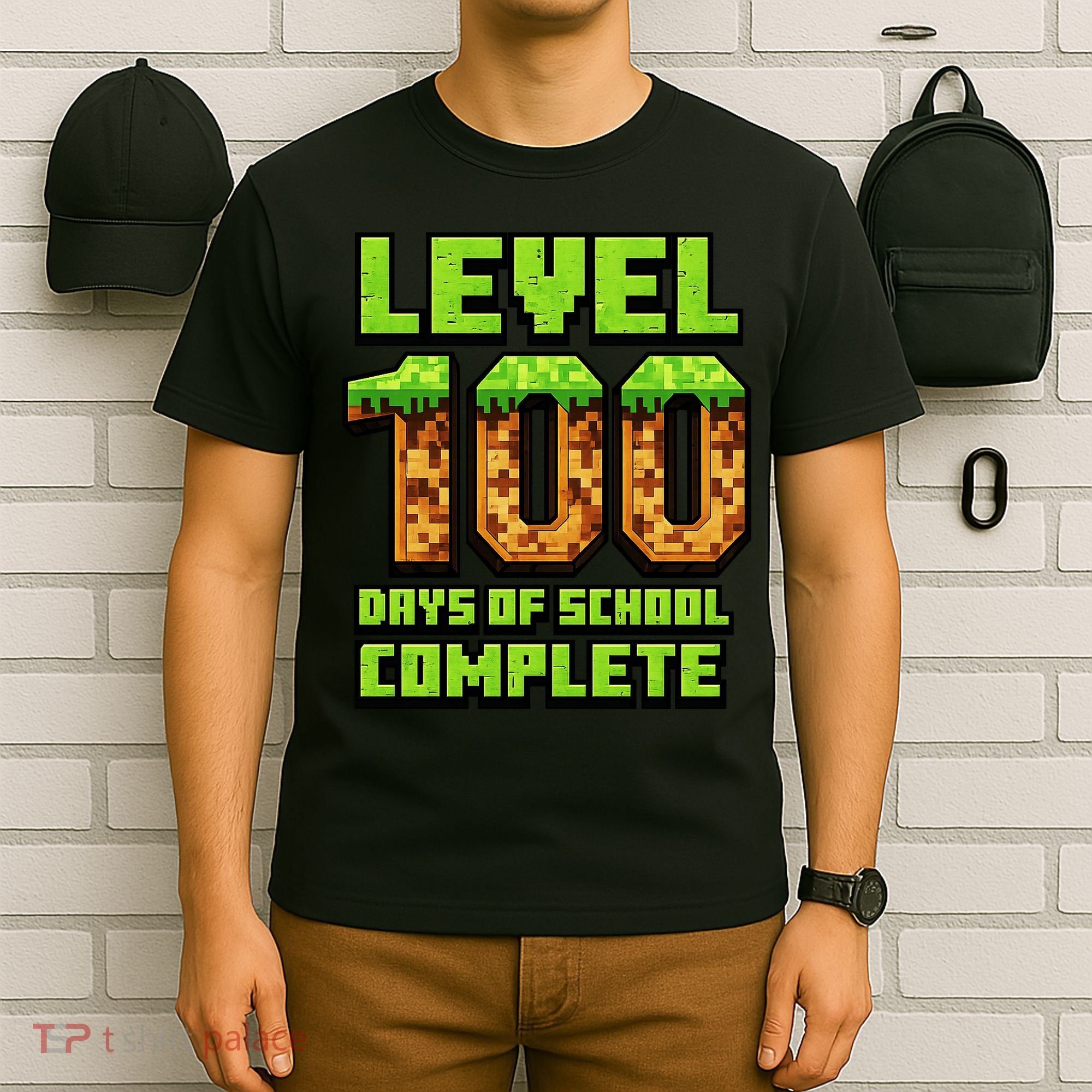 Level 100 Days Of School Complete Gamer  T-Shirt