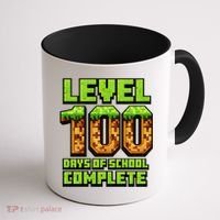 Level 100 Days Of School Complete Gamer  Coffee Mug thumb 1