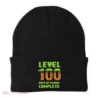Level 100 Days Of School Complete Gamer  Beanie thumb 0