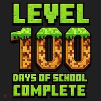 Level 100 Days Of School Complete Gamer  Beanie thumb 2