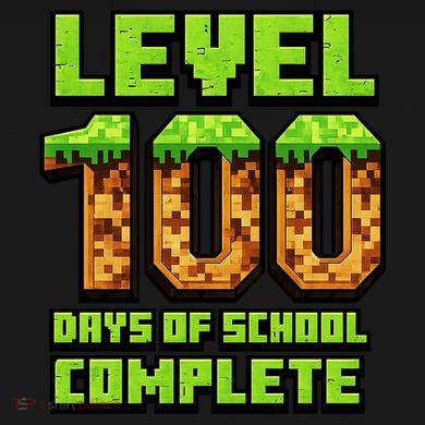 Level 100 Days Of School Complete Gamer  Flat Bill Trucker Hat