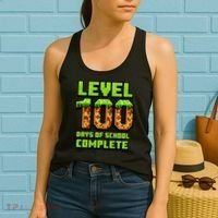 Level 100 Days Of School Complete Gamer  Women's Tank Top thumb 2