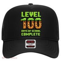 Level 100 Days Of School Complete Gamer  Hat thumb 0